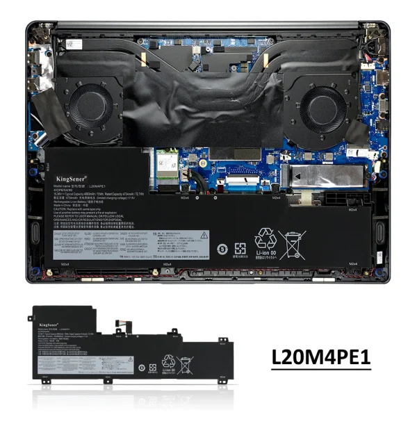 Bateria portátil Lenovo IdeaPad 5 Pro serie 16ARH7